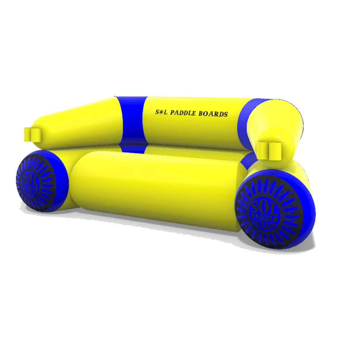 SOLfa Inflatable Sofa Angled View of Front
